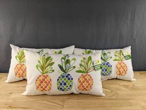 lot 830A image: New  3 Trueliving Outdoor Lumbar Pillows D