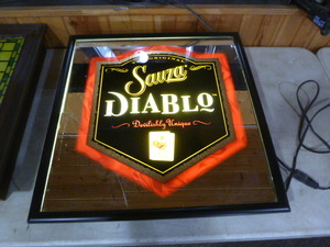 lot 6 image: Sauza Diablo Lighted Mirror Sign