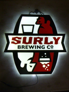 lot 19 image: Surly Brewing Co. Light Up Sign