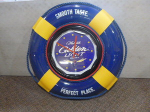 lot 23 image: Michelob Golden Draft Light Life Preserver Clock