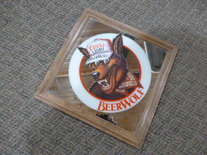 lot 41 image: Coors Light BeerWolf Framed Mirror Sign