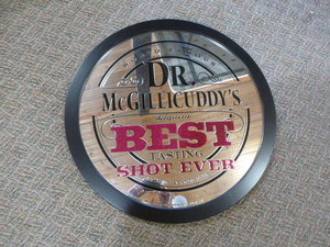 lot 45 image: Dr. McGillicuddys Liqueur Best Tasting Shot Ever Mirror Sign