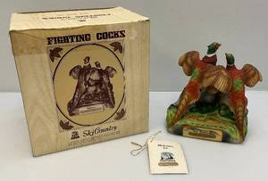 lot 20 image: Vintage Ski Country (Fighting Cocks) Decanter In Original Box (EMPTY)