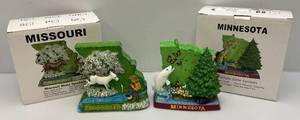 lot 23 image: Misc. Ski Country Minnesota & Missouri Decanters In Original Box (EMPTY)