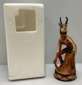 lot 28 image: 1982 Limited Edition Ski Country Antelope Dancer Collectible Decanter (EMPTY)