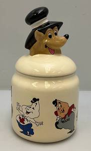 lot 62 image: Vintage Jim Beam Collectors Society 1996 R. Elis Cookie Jar With Fox Lid
