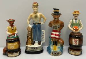lot 76 image: Misc. Decorative Figural Decanters (EMPTY)