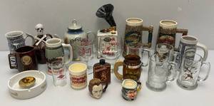 lot 79 image: Misc. Vintage Beer Related Items, Mugs, Decanters & More