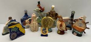 lot 95 image: Misc. BEAM Collectible Decanters (EMPTY) & More