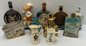 lot 98 image: Misc. BEAM Collectible Decanters (EMPTY) & More