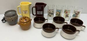 lot 111 image: Misc. Vintage Collectible Glasses Including Old Crow & More