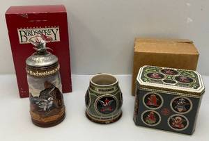 lot 114 image: Misc. Anheuser Busch Collectible Steins (NIB)