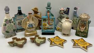 lot 116 image: Misc. BEAM Collectible Decanters (EMPTY) & More