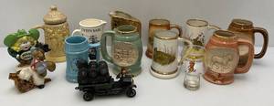 lot 120 image: Misc. Collectible Steins And More