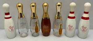 lot 122 image: Misc. BEAM Collectible Bowling Pin Decanters (EMPTY) & More