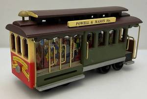 lot 124 image: Vintage Collectible Powell & Mason St. Cable Car And Glass Decanter (Very Cool) EMPTY)