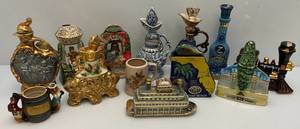 lot 129 image: Misc. BEAM Collectible Decanters (EMPTY) & More