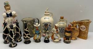 lot 141 image: Misc. Vintage Collectible Items Including Whiskey Jugs & More