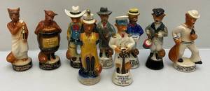 lot 142 image: Misc. Jim Beam Collectors Society Miniature Fox Figurines