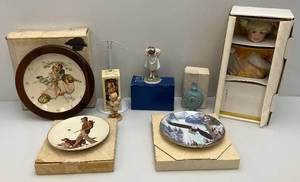 lot 158 image: Vintage Collectible Items Including Porcelain Doll, Miniature Figurines & More