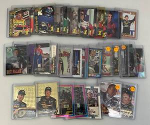 lot 168 image: Misc. NASCAR Trading Cards In Top Loader Protective Sleeves