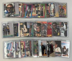lot 173 image: Misc. NASCAR Trading Cards In Top Loader Protective Sleeves