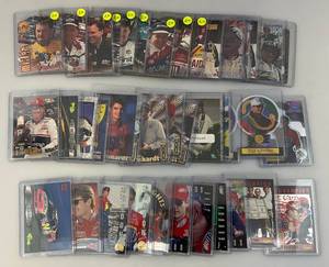 lot 180 image: Misc. NASCAR Trading Cards In Top Loader Protective Sleeves