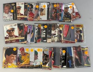 lot 182 image: Misc. NASCAR Trading Cards In Protective Sleeves