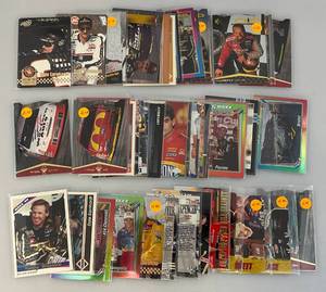 lot 184 image: Misc. NASCAR Trading Cards In Protective Sleeves