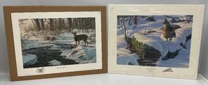 lot 192 image: Two Unframed Frank Mittelstadt Wildlife Prints