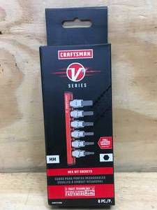 lot 41 image: Craftsman V Series Metric Hex Bit Socket Set Model # CMMT17720V