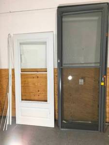 lot 111 image: Lot of 2 Storm Doors