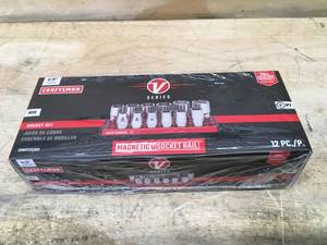 lot 46 image: Craftsman V Series 38 Drive Metric Socket Set Model # CMMT17530V 12272410