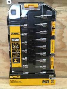 lot 59 image: DeWalt 38 Drive SAE and MM Bit Socket Set Model # DWMT73806CL 0106258
