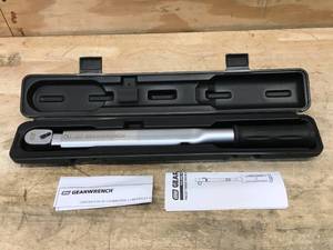 lot 81 image: Gearwrench 12 Drive Fixed Head Preset Torque Wrench Model # 85164