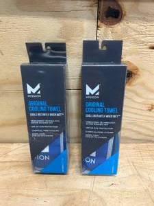 lot 76 image: MISSION Lot of 2-  Hydro Active 10 in. x 33 in. Unisex Blue Microfiber Large Cooling Towel