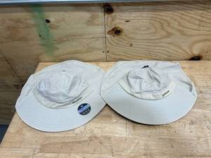 lot 78 image: MISSION Lot of 2- Sun Defender Cooling Neck Guard, Wide Brim Hats for Women and Men
