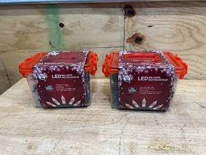 lot 139 image: SANTAS FOREST Lot of 2- Packs of LED Mini Clear Bulbs