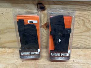 lot 165 image: BLACKHAWK SPORTSTER Lot of 2- Compact Belt Slide Holster