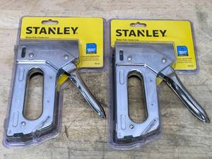 lot 155 image: Lot of 2 - Stanley Heavy Duty Staple Gun Model # TR110