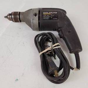 lot 2 image: Sears Craftsman Industrial 12 Drill Variable Speed REVERSE NOT WORKING Some Cord Damage Good Condition