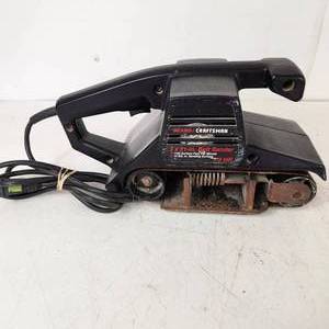 lot 16 image: Sears Craftsman 3 x 21 Belt Sander 12 HP Tested Works Good Condition