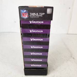 lot 17 image: NFL Table Top Stackers Tower Build Game NEW