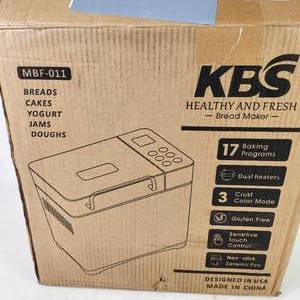 lot 79 image: New KBS Healthy Fresh Bread Maker MBF-011 Makes Breads Cakes Yogurt Jams And Doughs