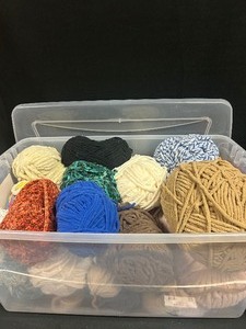 Tote Of Random Yarn Balls