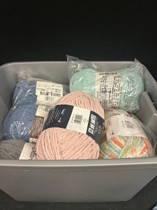 Tote of Bernat Blanket Yarn