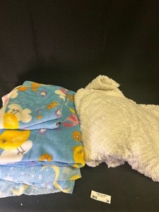 Blue and White Fleece Sherpa Fabric
