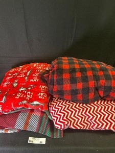 Plaid & Cat and the Hat MinkyFleece Fabric