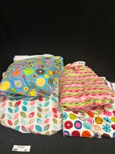 Assortment of Colorful Minky Fabric