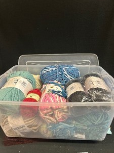 Tote of Misc. Bernat Blanket Yarn